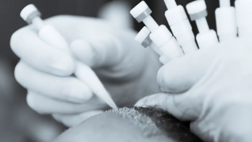 DHI hair transplant using Choi implanter pen