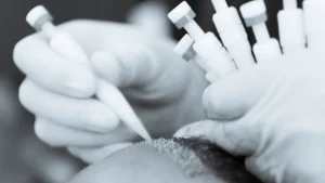 DHI hair transplant using Choi implanter pen