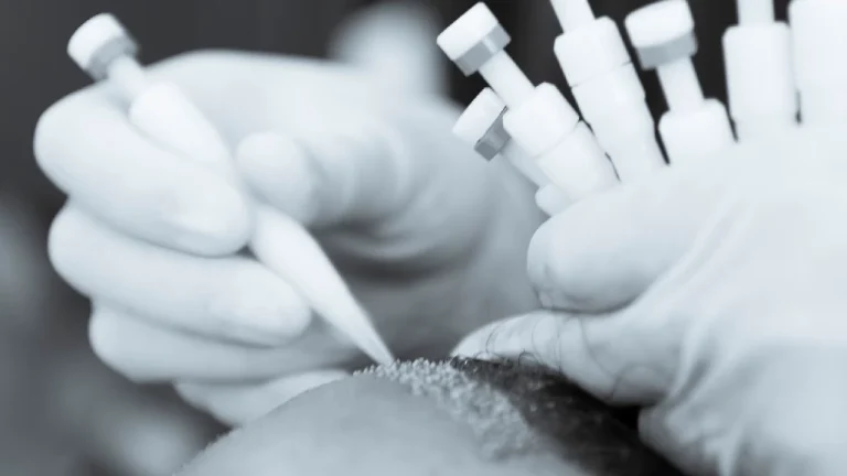 DHI hair transplant using Choi implanter pen