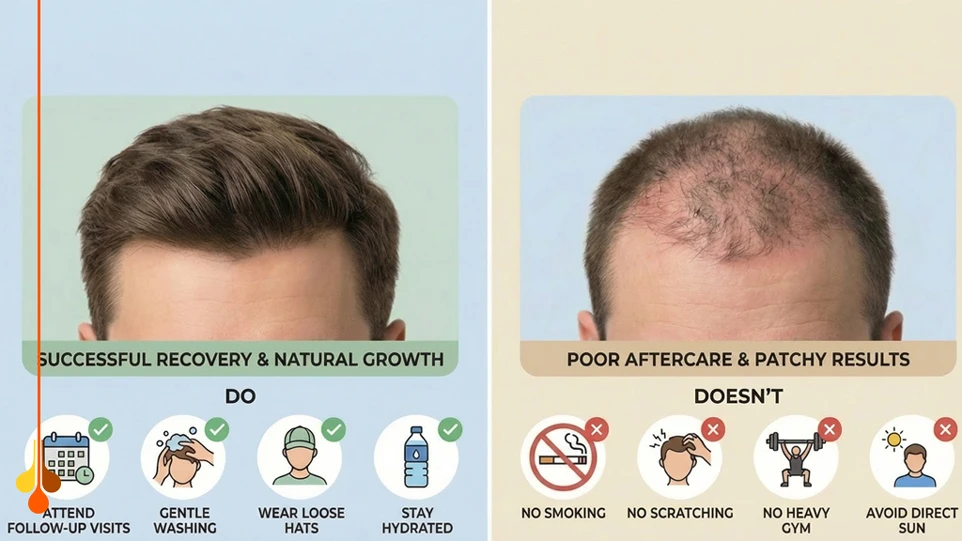 Post-hair transplant care