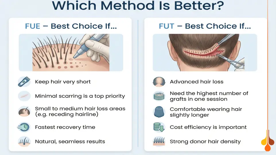 Which Method Is Better?(FUE vs FUT )