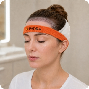 female hair transplant: step 6