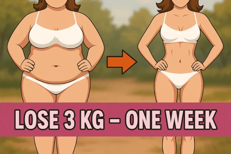how to lose 3kg in one week