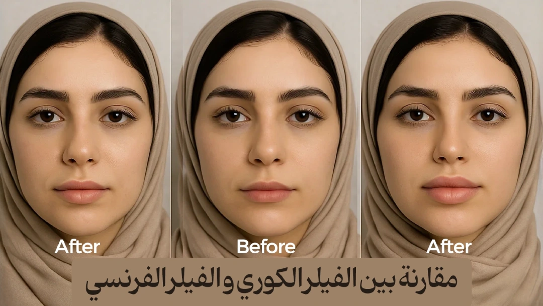 مقارنة للفيلر الكوري و الفيلر الفرنسي