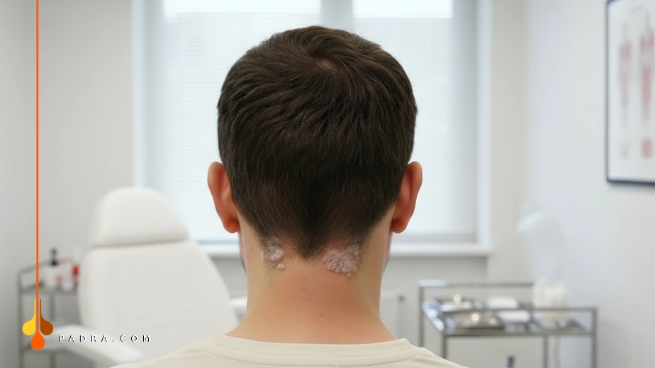 الصدفية الراس