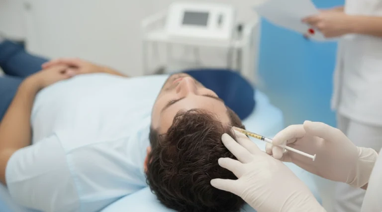 حقن البلازما للصلع الوراثي