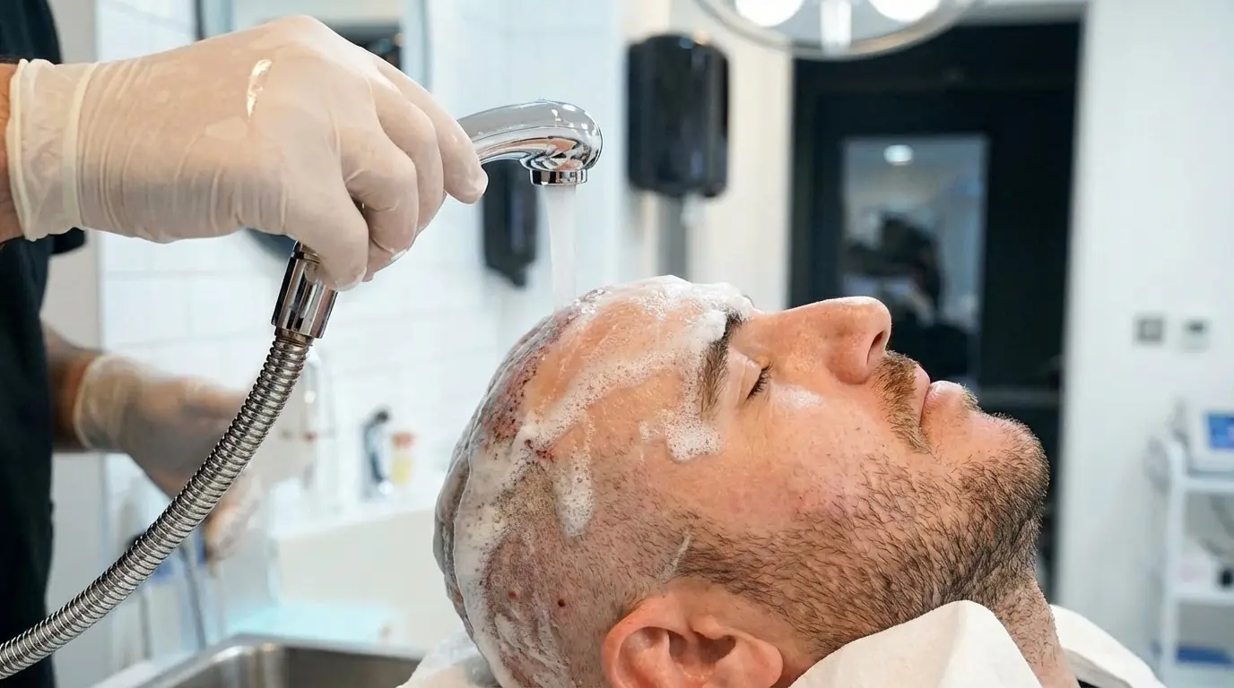 shampoo after hair transplant