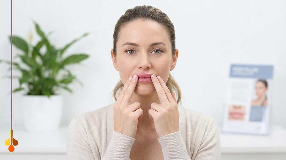 مساج الشفاه بعد الفيلر