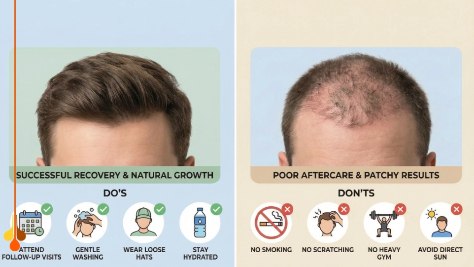 Post-hair transplant care