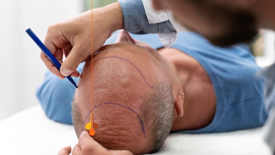 مراحل إجراء زراعة الشعر في الرياض