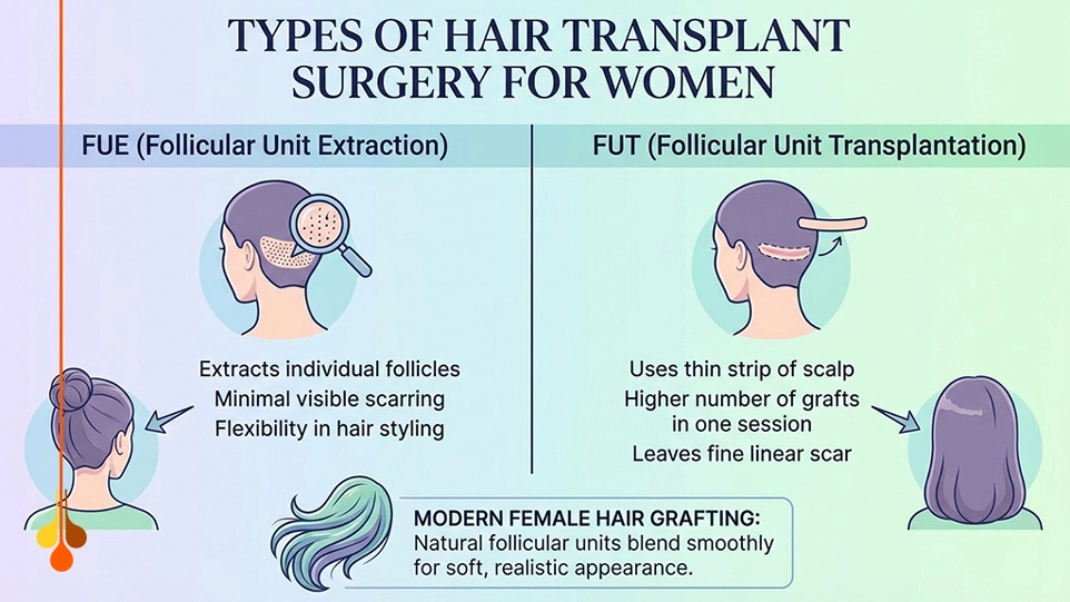 Types of Hair Transplant Surgery for Women