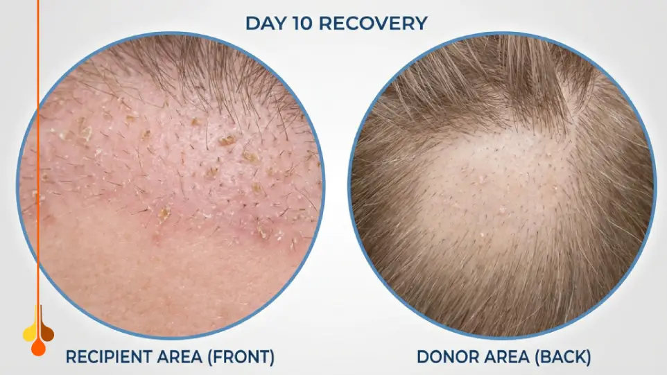 10 Days After a Hair Transplant