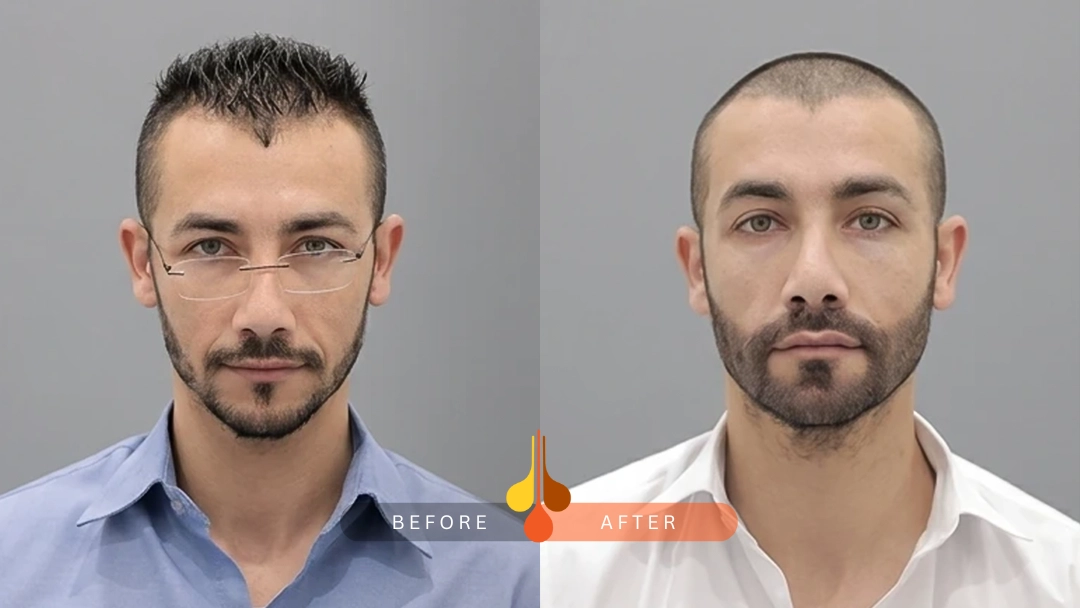 beard transplant Qatar before and after