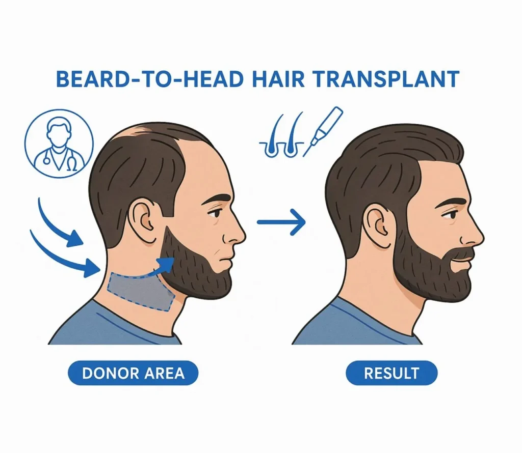 Beard Hair for Hair Transplant