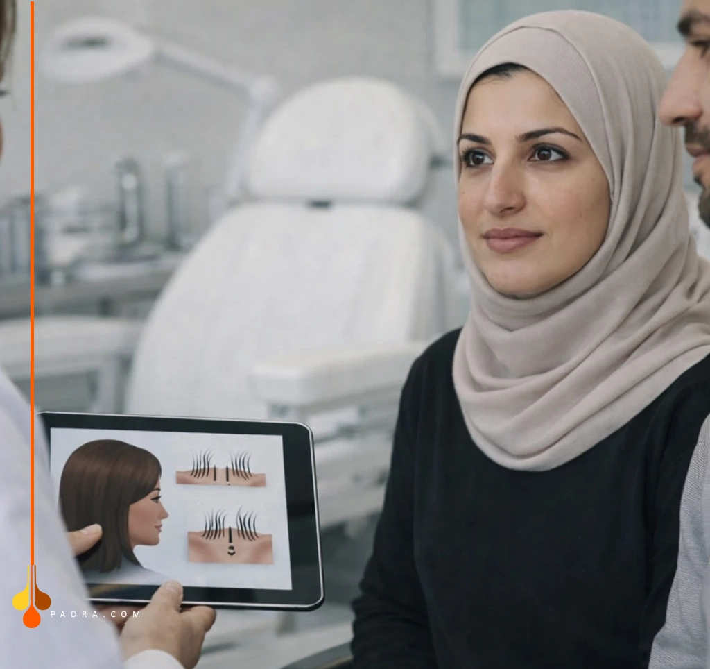 تقنيات زراعة الشعر المتاحة للنساء