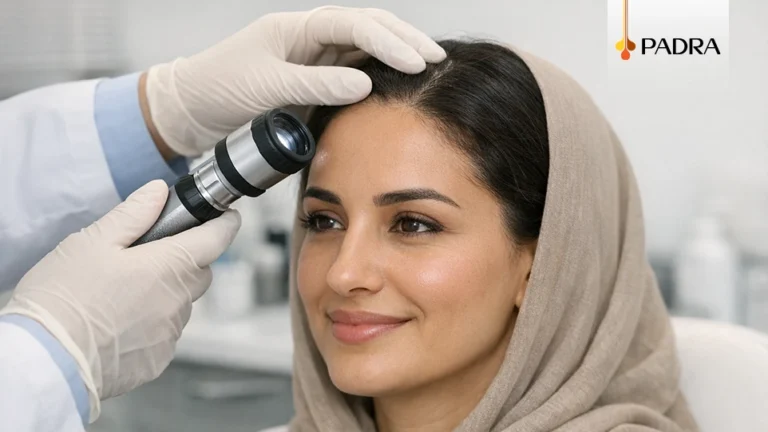 المرأة عن زراعة الشعر