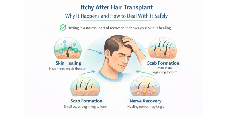 itchy after hair transplant