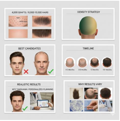 4000 Hair Grafts Before and After
