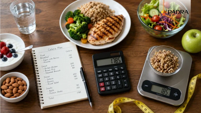 وجبات صحية وميزان طعام لحساب السعرات الحرارية اليومية