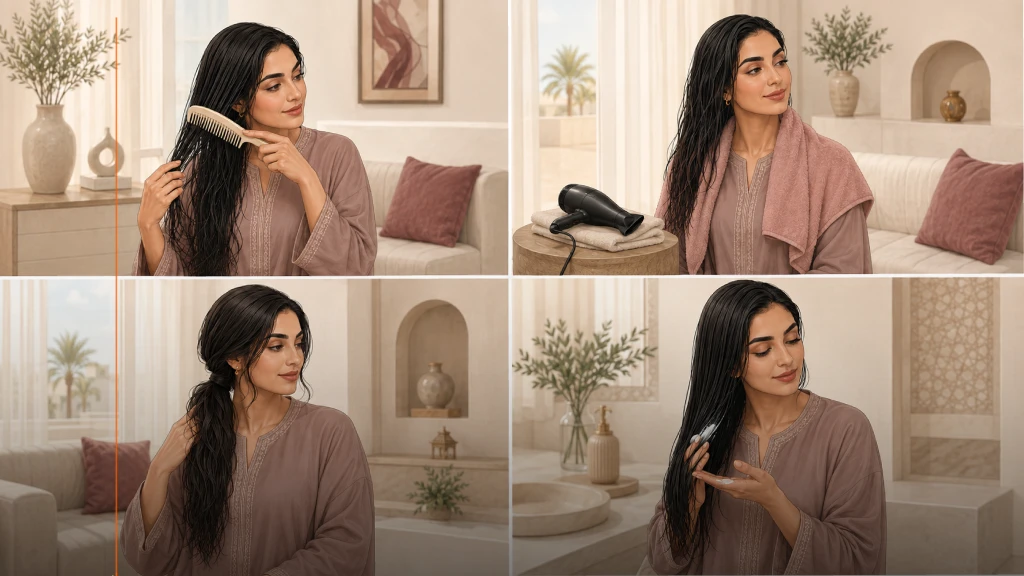 خطوات العناية بالشعر بعد البروتين لتقليل التلف والتكسر